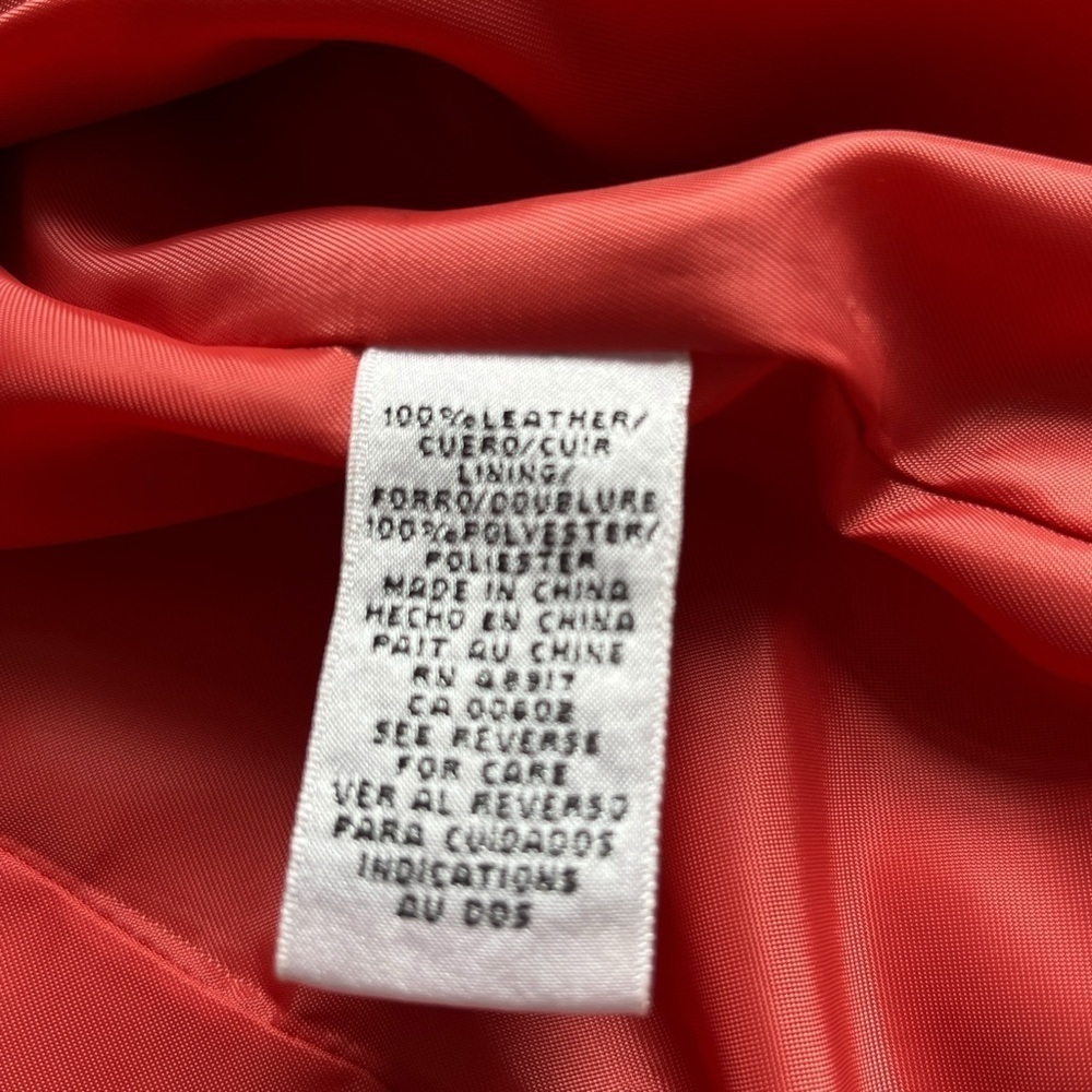 90s Calvin Klein Genuine Suede Leather Shirt Jacket Shacket Salmon Color M - Picture 9 of 12